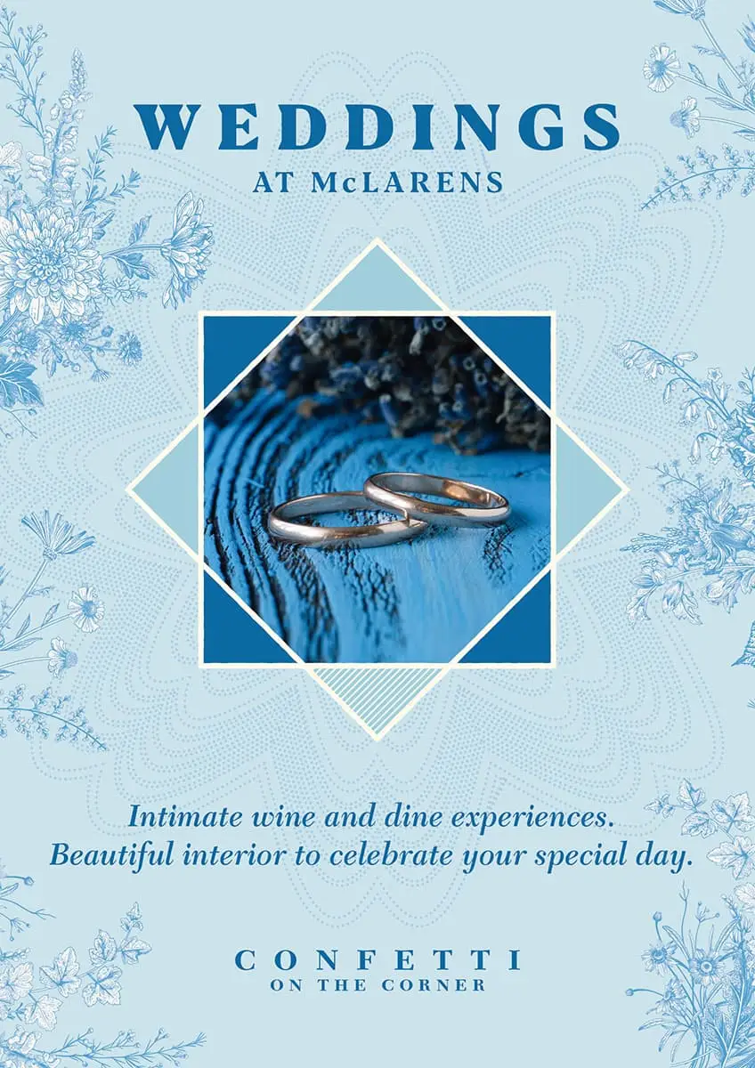 Wine and Dine Microweddings Quirky Cool Venues for Weddings McLarens on the Corner