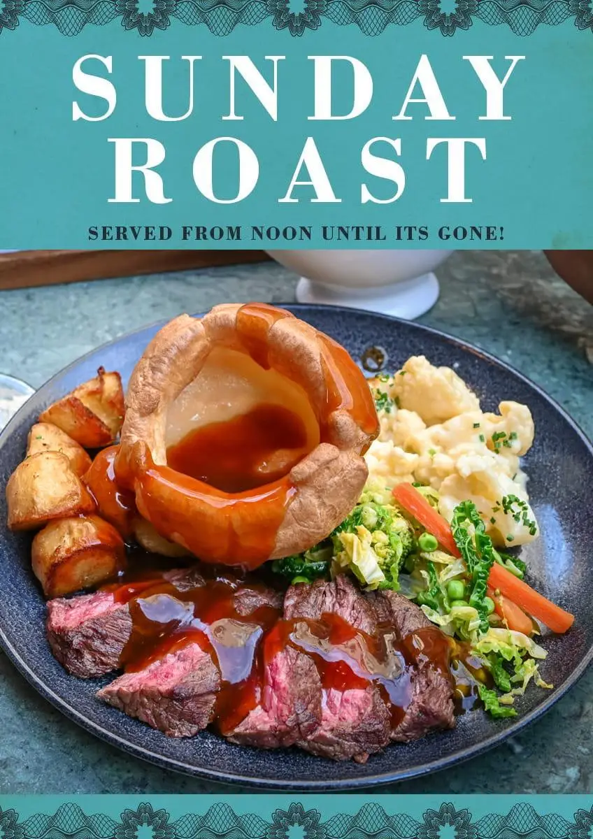 McLarens Sunday Roast Menu Book View Online