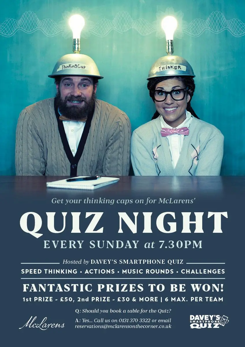Edinburgh Sunday quiz night